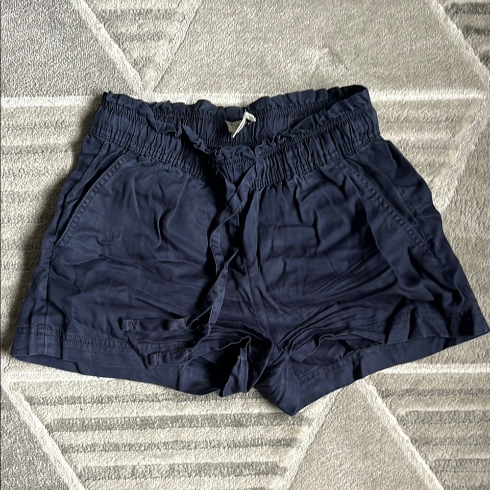 Nicole Miller Blue High Waist Shorts